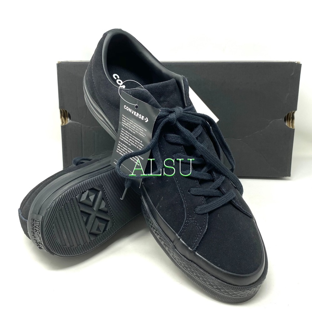 Converse One Star Suede Low Top Black Men Sneakers - Picture 8 of 9